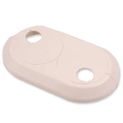 shumee Dvojna bela rozeta (plastični ovratnik za prekrivanje cevi radiatorja) 22 mm
