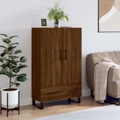 Visoka komoda smeda boja hrasta 69,5x31x115cm konstruirano drvo