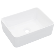 vidaXL Umivalnik 40x30x13 cm keramičen bel