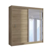Ormar s ogledalom SABRINA 180x215 cm hrast sonoma