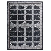 Casa Padrino Luxury Wool Carpet Black/Gray/White - Various Sizes
