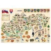 POPULAR Puzzle - Zemljevid Slovaške, 160 kosov