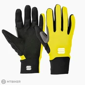 Športne otroške softshell rokavice, rumene barve (10 let)