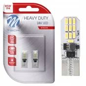 M-Tech ŽARNICA W5W T10 LED 24V TIR CANBUS BELA 2 KOS