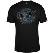 011Shop Muška majica kratkih rukava Keep Fighting - Nema predaje, Crna