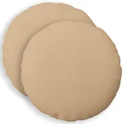 vidaXL Prevleka za blazino 2 kos HEERLEN Krem O 50 cm Blago