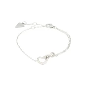 GUESS Zapestnica INFINITY & HEART srebrna