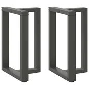 Vidaxl vidaXL Noge za jedilno mizo, 2 kosa, antracit, 60x35x(72-73) cm