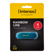 USB Flash drive INTENSO 4GB Hi-speed USB 2.0 Rainbow Line Rainbow plavi