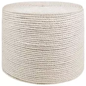 vidaXL Vrv iz jute 6 Bela 100% Tossa jute