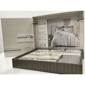 Viktorija Komplet set posteljina Cotton-Life 160x220cm Antrasit