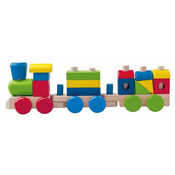 Woody drvena igračka lokomotiva s vagonima i dodacima