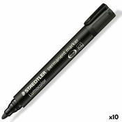 Staedtler Lumocolor permanent, Crno, Crno, Polipropilen (PP), 2 mm, 1 kom