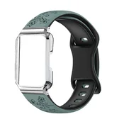 INF Zamenjava/združljiv del – Huawei Band 11 silikonski pašček z zaponko Green+Black, (5000286189)