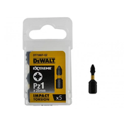 DeWalt vijačni nastavek PZ1x25 mm za udarni vijačnik 5 kos DT7386T