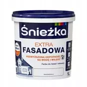 shumee Śnieżka Extra fasadna barva za fasade in notranjost, bela mat 1L
