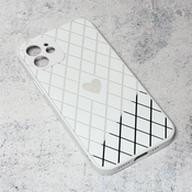 TERACELL Maska za iPhone 12 6.1 Diamond Heart bela