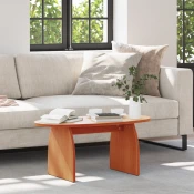 Kava Stol Vosak smeda 80 x 40 x 35 cm Cvrsto borovo drvo