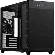 ASUS Prime AP201 Tempered Glass MicroATX Case Black - stylish 33-liter MicroATX case with tool-free side panels, with support for 360 mm coolers, graphics cards up to 338 mm long, and standard ATX PSUs