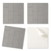 shumee Paket samolepilnih PVC ploščic z vzorcem kamnitih ploščic 20x20x20 cm
