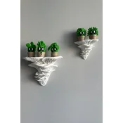 Aberto Design Set zidnih polica Mushroom, 2 komada, Bele
