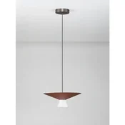 Tanka cilindrična LED visilica Nova Luce Baris (Triac dimabilna), 9W, smeđa NL9009318
