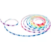 Smart Light Strip, MulticolorSPEC: 2.4 GHz Wi-Fi, 802.11b/g/n, one 16.4 ft/5m RGB+IC LED light strip, 12V/1.5A power adapter, PU Coating WaterproofFEATURE: Tapo Smart app, no hub required, works with Alexa, Google Assistant, remote control, predef