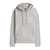 Tommy Jeans Majica siva/bela