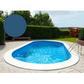 BWT Bazenska folija, ovalna 900 x 500 x 150 cm - jadransko modra - Debelina 0,8 mm/z obešalno obrobo P1