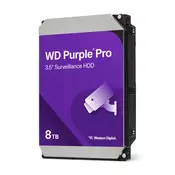WD Purple WD8002PURP 8TB, 3,5, 256MB, 7200rpm, WD8002PURP
