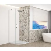 TRINITY CHROME kvadrantna tuš kabina 900x900 mm, prozorno steklo, desna - 90x90 cm - Gelco - TRINITY - 36 - Kvadrantne tuš kabine - 900 - 2000 - 900 - 8 - 14