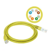 Patch kabel U/UTP kat 5e PVC 1,0 m rumen ALANTEC
