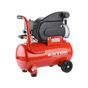 uljem podmazivani zračni kompresor, 1500 W, spremnik 24 l, 8 bara; usis: 200 l/min