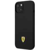 Ferrari iPhone 14 6,1 black hardcase Silicone Metal Logo Magsafe (FEHMSIP14SBK)
