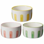 shumee Komplet 3 keramičnih posod Sunny Stripes