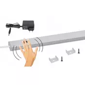 shumee LED trak za pod omaro, LED osvetlitev za kuhinjo in omaro, BREZDOTIK, 80 cm