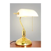 Brilagi - Stona lampa BANK OFFICE 1xE27/60W/230V zlatna/bela