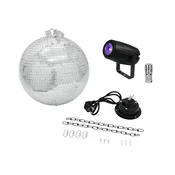 Disko krogla, komplet set z reflektorjem in motorjem - SHOWTEC