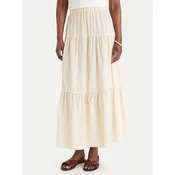 Marella Maxi krilo Ciocca 2613101084 Écru Regular Fit