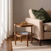 Hanah Home pomocni sto Milan Kare 60, 60 cm, orah