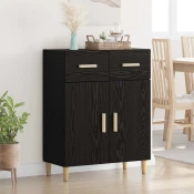 Kreveta Crni hrast 34 x 69.5 x 89 cm Konstruirano drvo