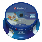 Verbatim BD-R 6x 25GB Full Surface White Printable - 25 kom