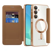 Etui SmartMag Book z Magsafe tehnologijo in RFID denarnico za Samsung Galaxy A16 4G/A16 5G - brown