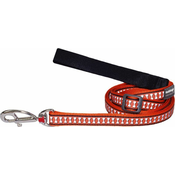 Red Dingo Odsevni povodec oranžna 20 mm