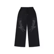Ed Hardy Hlače Flying Eagle  temno siva / črna