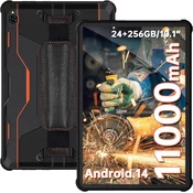 Oukitel OUKITEL RT9 24GB(6+18GB)/256GB/TF 1TB, 4G-LTE oranžna Trpežna tablica računalnik, 11000mAh 10.1 Android 14, (22112282)