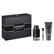Montblanc Cofanetto Explorer Eau De Parfum Eau De Parfum Spray 100 ML + gel doccia 100 ML + Eau De Parfum Spray 7,5 ML
