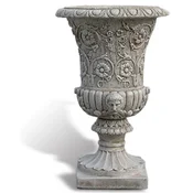 Casa Padrino luxury baroque flower pot antique gray A� 40 x H. 60 cm - Made in Italy