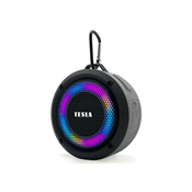 Tesla - LED RGB Bežicni zvucnik 5W/1200 mAh/3,7V IPX7 siva