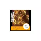 Aigostar - LED lanac 10xLED/3xAA 1,5m topla bela Deda Mraz